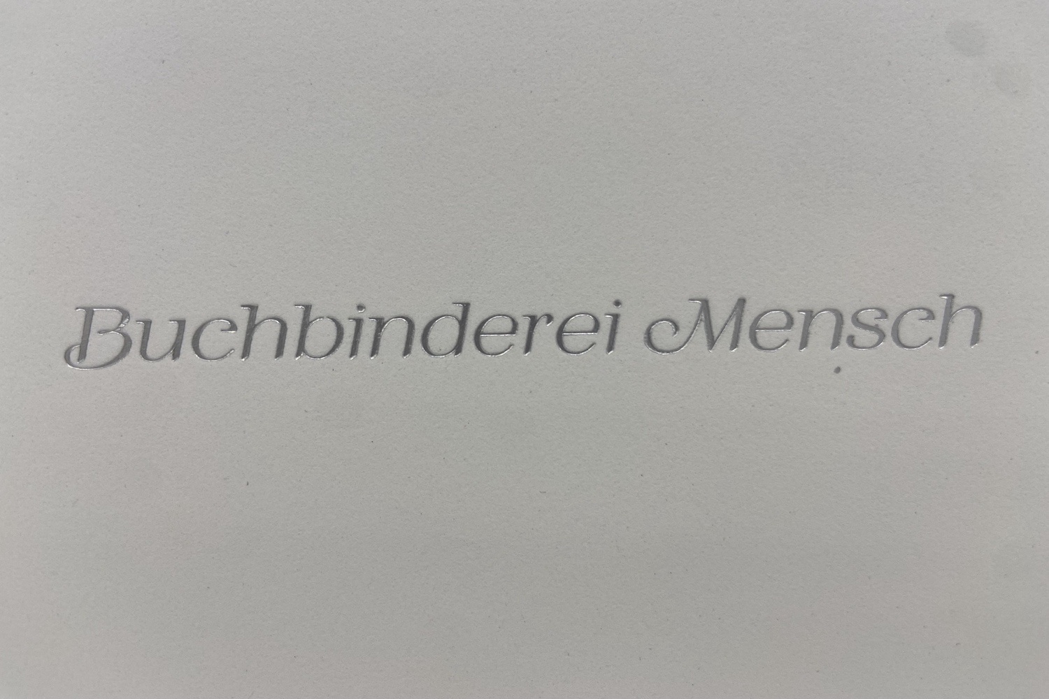 Kursiv Schrift Silber